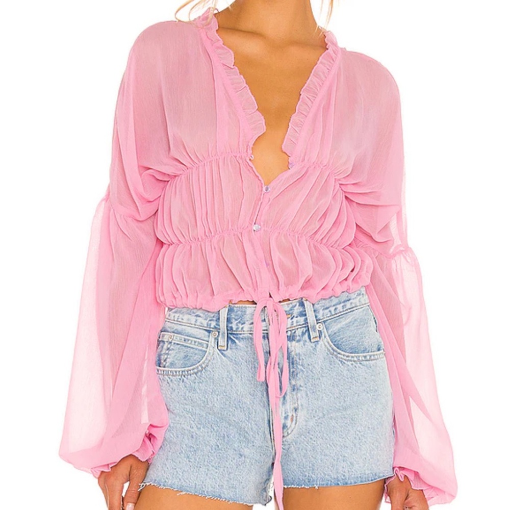 SNDYS Bali top in pink